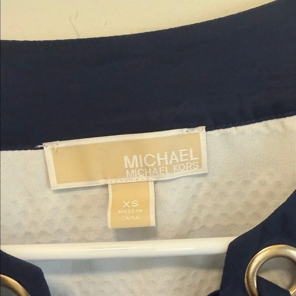 Michael Kors Navy and White Dress